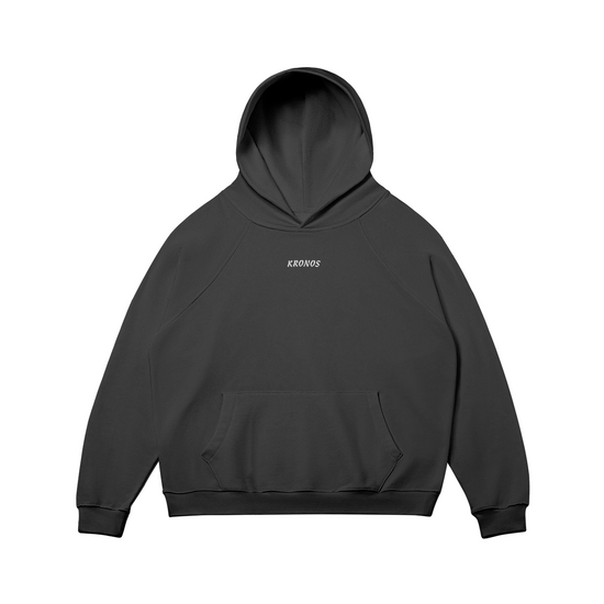 Sweat à capuche unisexe doublé polaire brodé Kronos