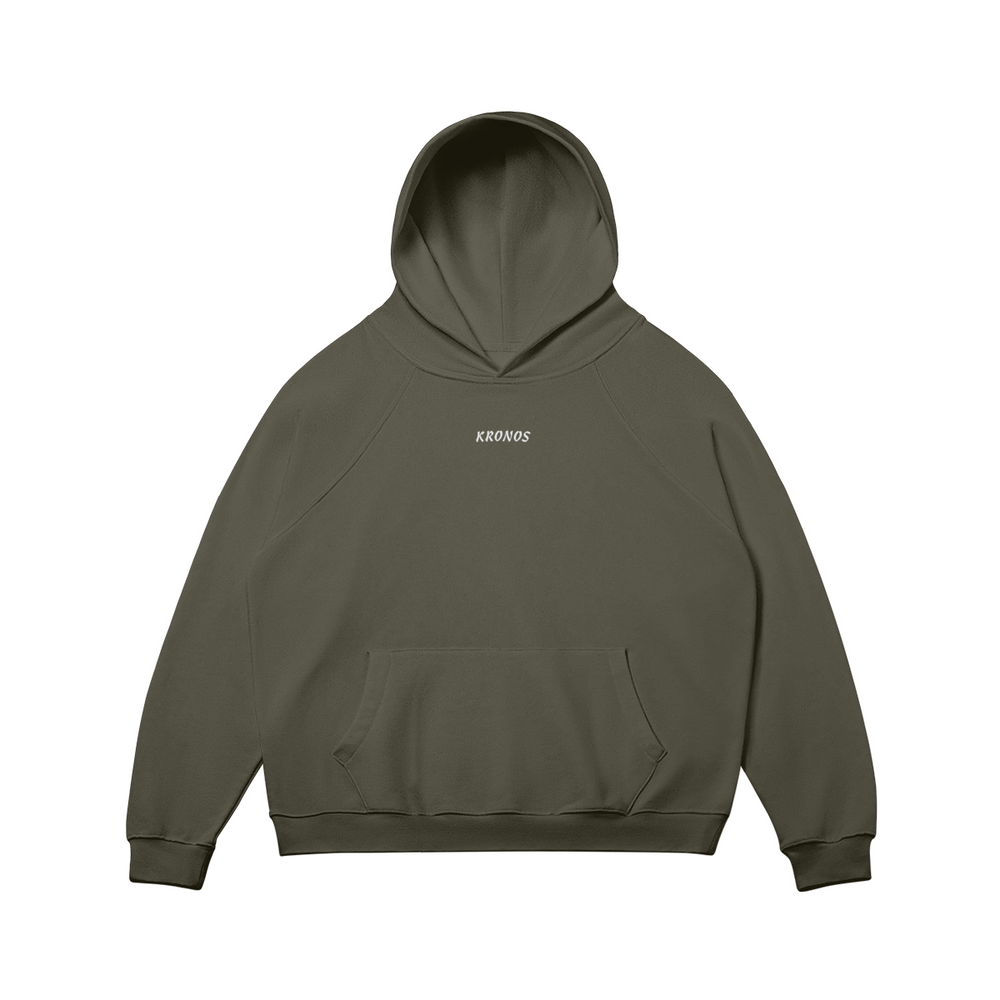Sweat à capuche unisexe doublé polaire brodé Kronos