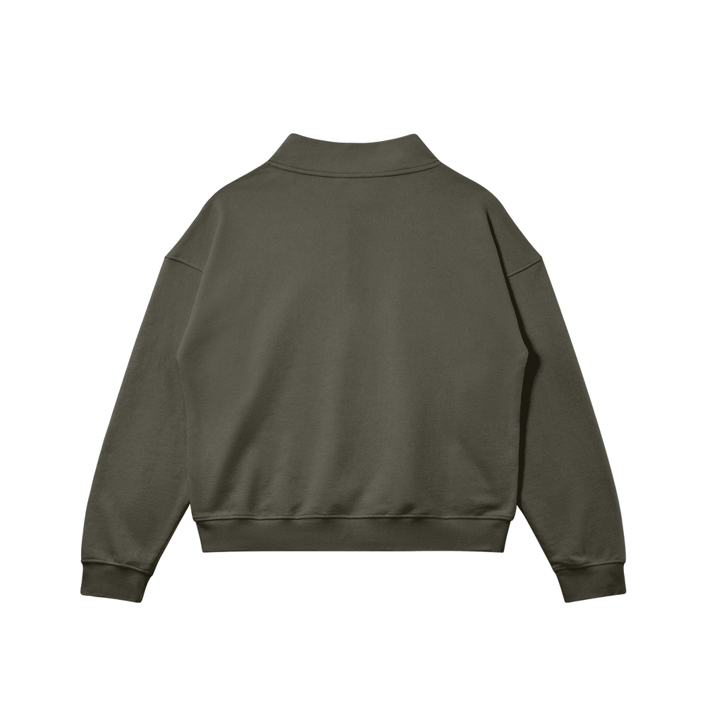 Sweat-shirt unisexe à demi-zip brodé Kronos