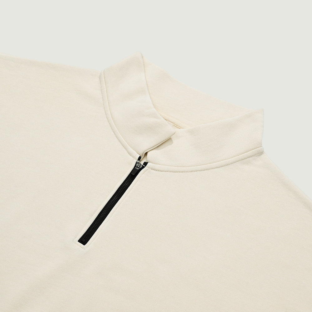 Sweat-shirt unisexe à demi-zip brodé Kronos