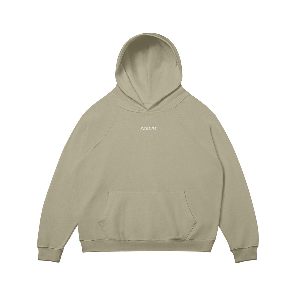 Sweat à capuche unisexe doublé polaire brodé Kronos